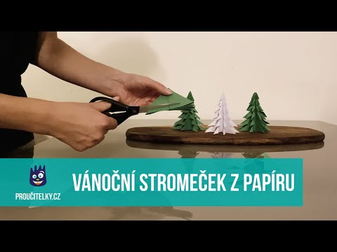Video: Jak Si Vyrobit Vánoční Stromek S Vlastními Rukama Z Papíru