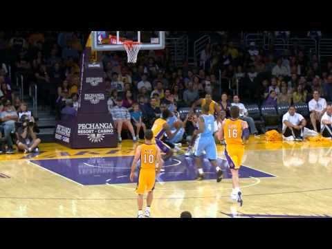 Wesley Johnson Dishes to Nick Young for the Slam!