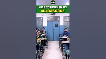 NDA 2/2024 Target Batch at MKC | New NDA Batch Starts🤩 Enroll now , Call 9696330033💪 #nda2024