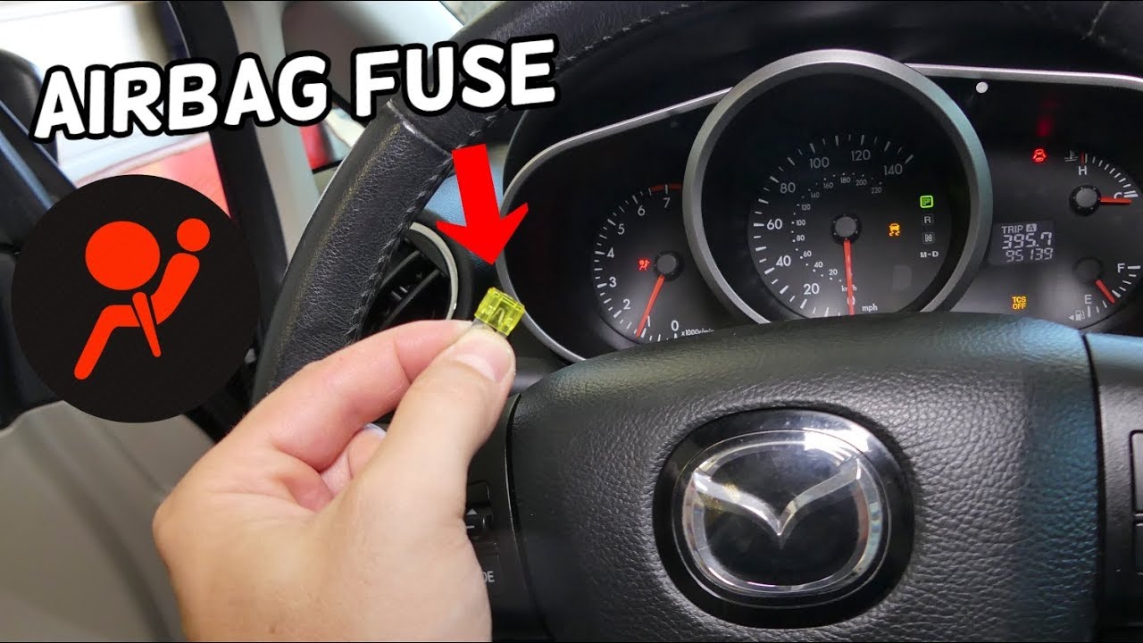 CX-7 AIRBAG FUSE LOCATION REPLACEMENT. ON - YouTube