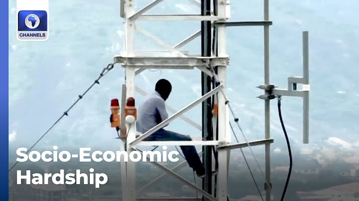 Protesting Man Climbs 120ft Aso Radio Tower Over Socio-Economic Hardship