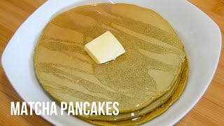 EASY FLUFFY MATCHA GREEN TEA PANCAKES RECIPE