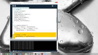 Robot Arm single linkage rotation simulation