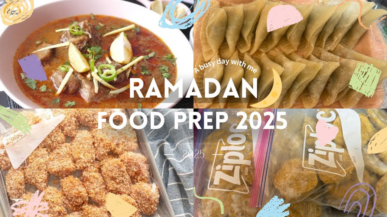 The Ultimate Ramadan Food Prep 2025 🌙| Make & Freeze Snacks ,A day with with me✨