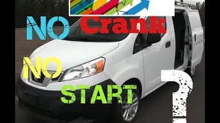 starting issues 2011 nissan nv200 won't crank...clicks...fixed...