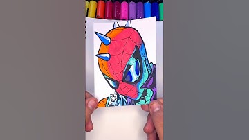 Can you Blend using Posca Paint Markers?? #posca #spiderman #art