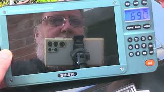 Mediumwave daytime quick test of the SM-616 portable AM FM SW Video player portable