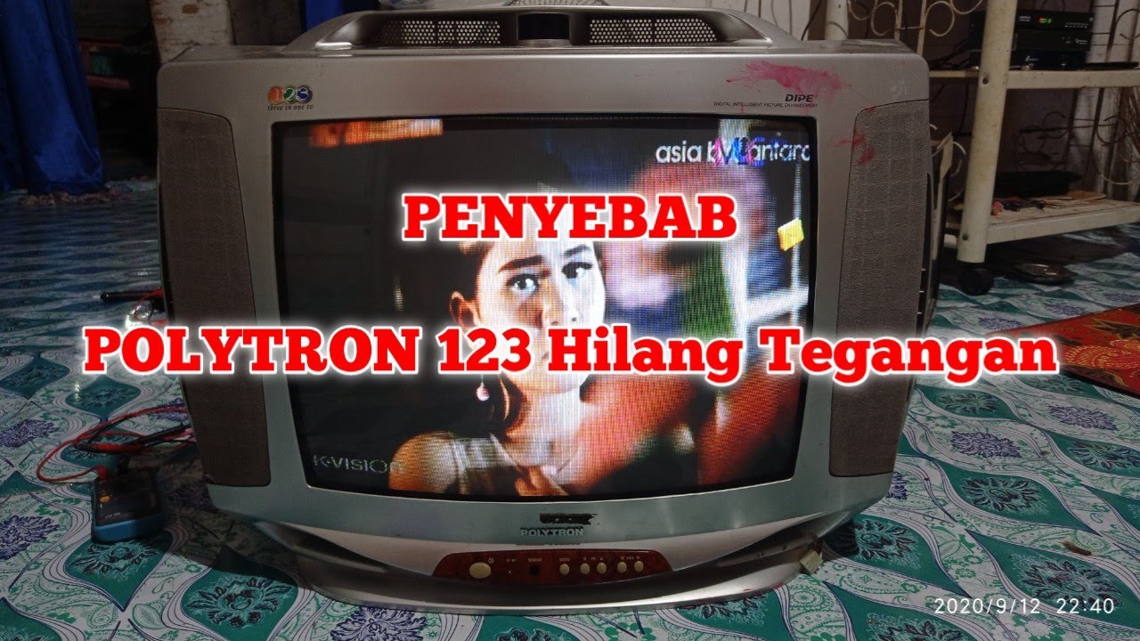 Tv polytron 123 tegangan hilang atau tidak ada tegangan - YouTube