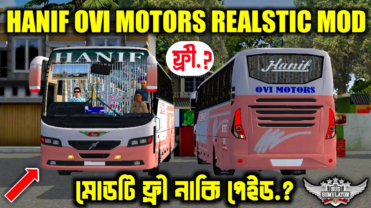 OVI MOTORS Realistic Finishing Bus Mod For Bus Simulator Indonesia || Hanif  Ovi Body Bus Mod Review, image size:1280x720