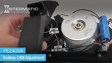 How to Make Toolless Cam Adjustments on the Intermatic PE24GVA Valve Actuator