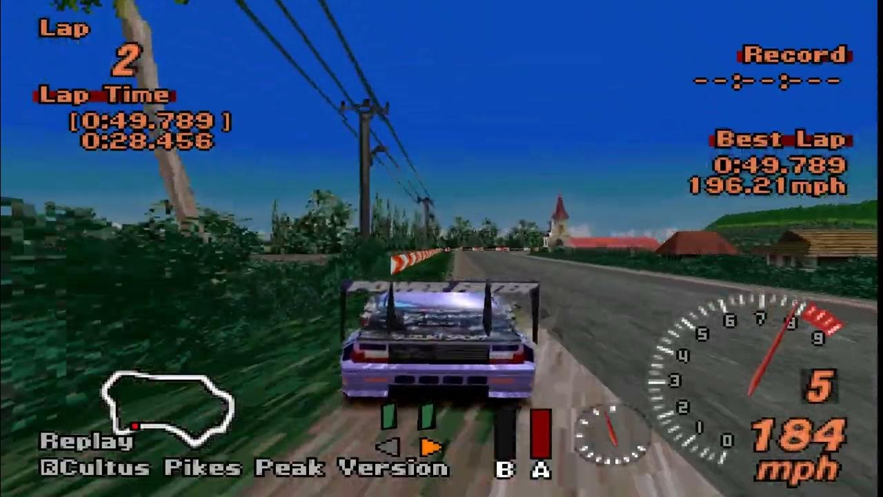 Gran Turismo 2 Hot Laps Tahiti Road ( Cultus Pikes Peak ) 49.789 YouTube