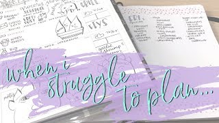 tips for planning when you don't feel up to it | plan as you go april 2019