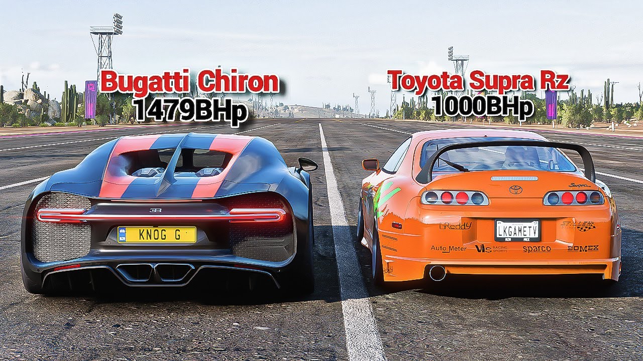 FH5 DRAG RACE Toyota Supra Rz 1000Hp Vs Bugatti Chiron YouTube FH5 DRAG RACE Toyota Supra Rz 1000Hp Vs Bugatti Chiron YouTube