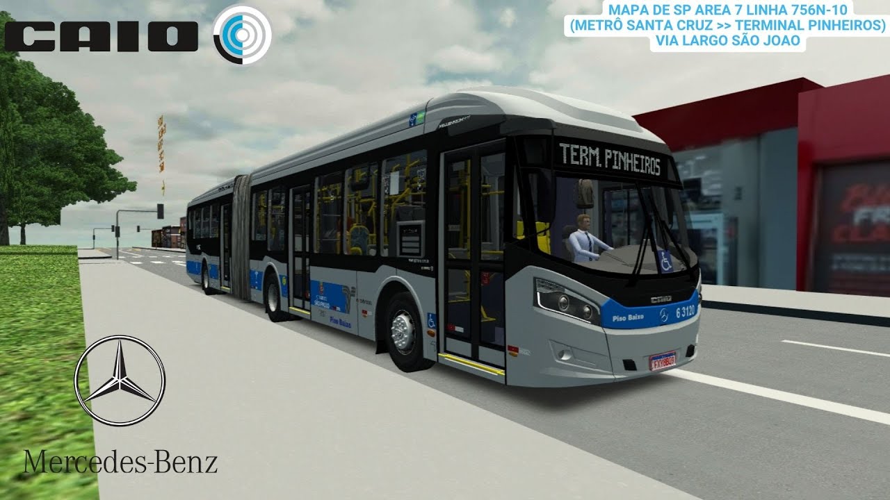 Caio Millennium BRT II MB O-500UDA BlueTec 5 23m padrão SP para o