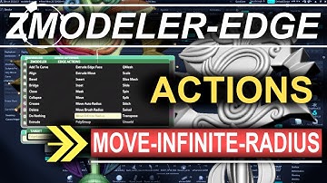 ZBrush - ZModeler Edge(Actions) - "Move-Infinite-Radius"