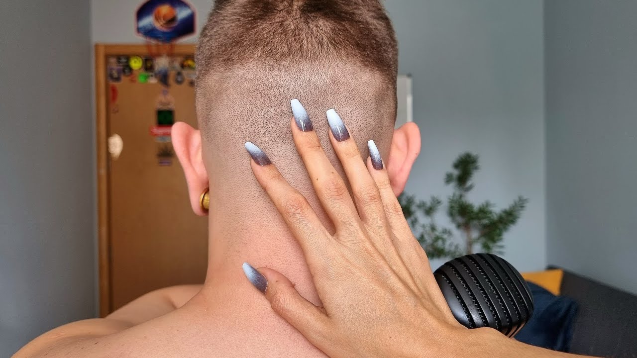 Boyfriend tries ASMR for the first time. INTENSE head scratching.