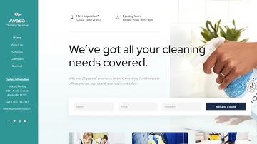 How to make a Cleaning Service Website (Wordpress) - Avada