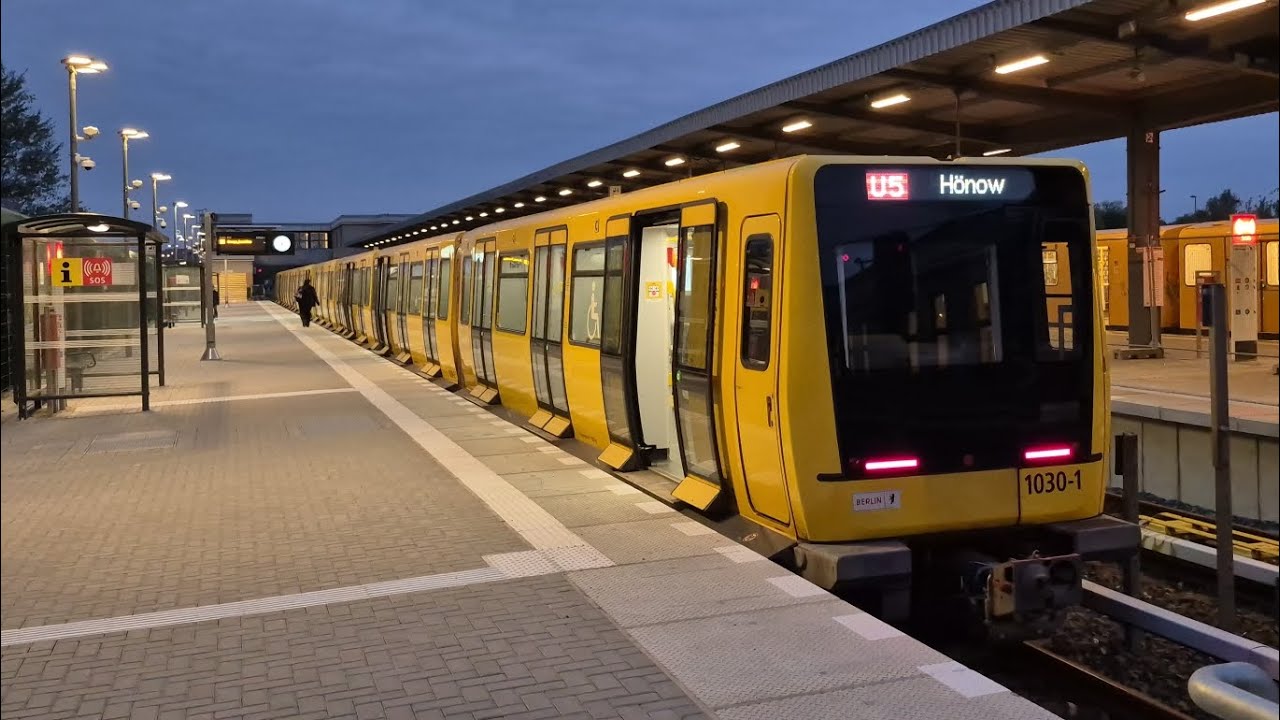 U-Bahn Berlin | Aussetzermitfahrt in der kompletten U5 von Hauptbahnhof bis Hönow im IK17 1030-3