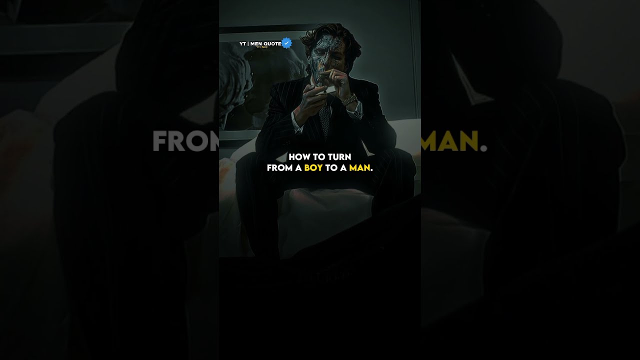 Turn From A Boy To Man Sigmarules Menquote