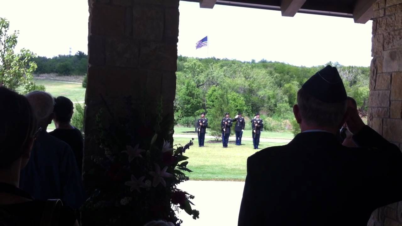 Grandfather's funeral - gun salute and Taps