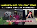 RakaZone Gaming got Banned from Indian Legacy Server : FULL CONTROVERSY EXPLAINED