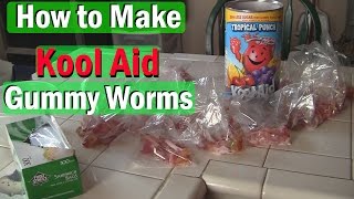 How to Make Gummy Worms with Kool Aid !