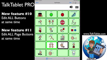 TalkTablet PRO - NEW feature #10 - Edit ALL buttons at the same time