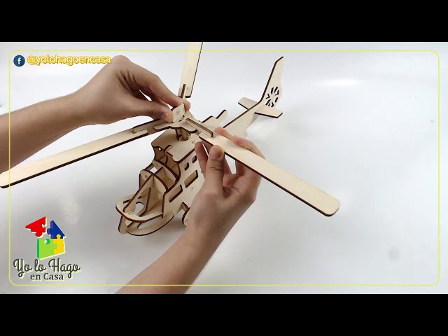 Kit de Modelo de Helicóptero Da Vinci en 3D de Robotime Rokr, Juego de Construcción Mecánica DIY con Luc y Movimiento, Modelo de Ingeniería de PVC - AliExprs 26