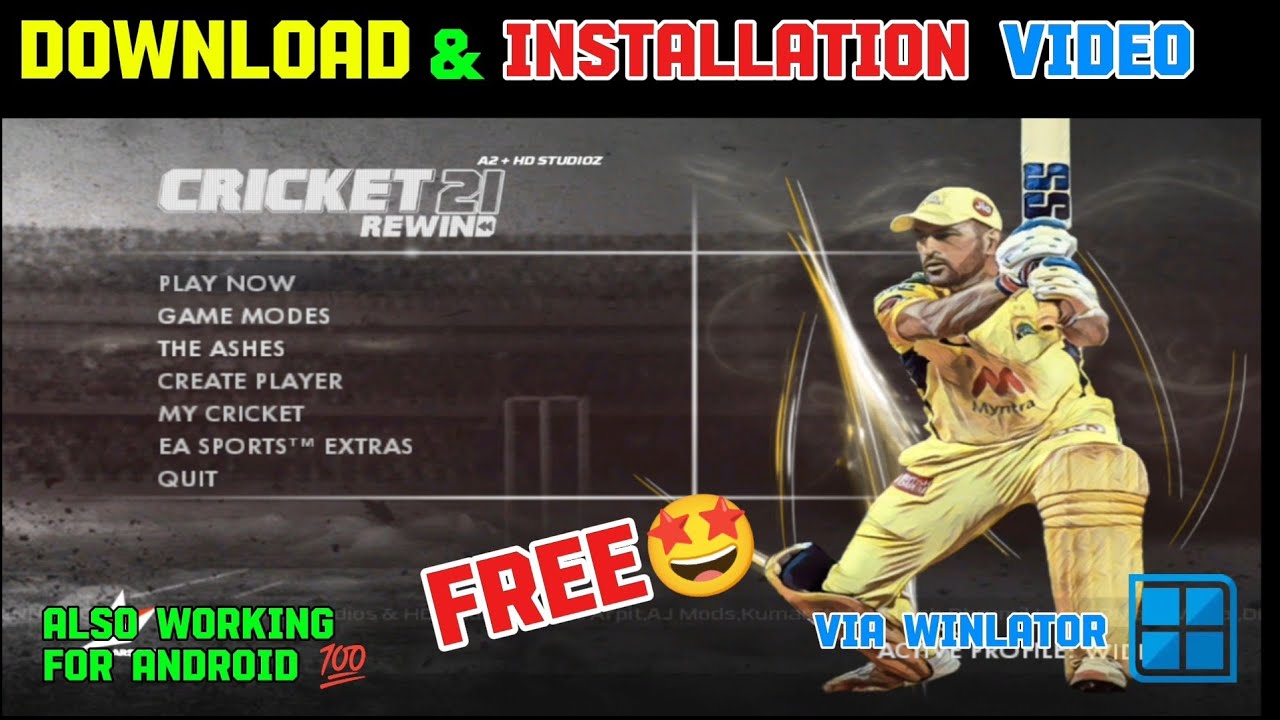 International Cricket 21 Rewind Patch for Cricket 07||Download & Installation Video|| For Android 🤩