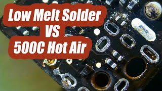 Low Melt Solder Vs 500C Hot air - Macbook Pro 13pin Headphone connector replacement