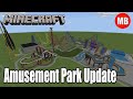 Minecraft Amusement Park Update | Water Slides, Go-Karts and More!