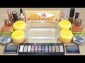 FASTFOOD SLIME Mixing makeup and glitter into Clear Slime Satisfying Slime Videos