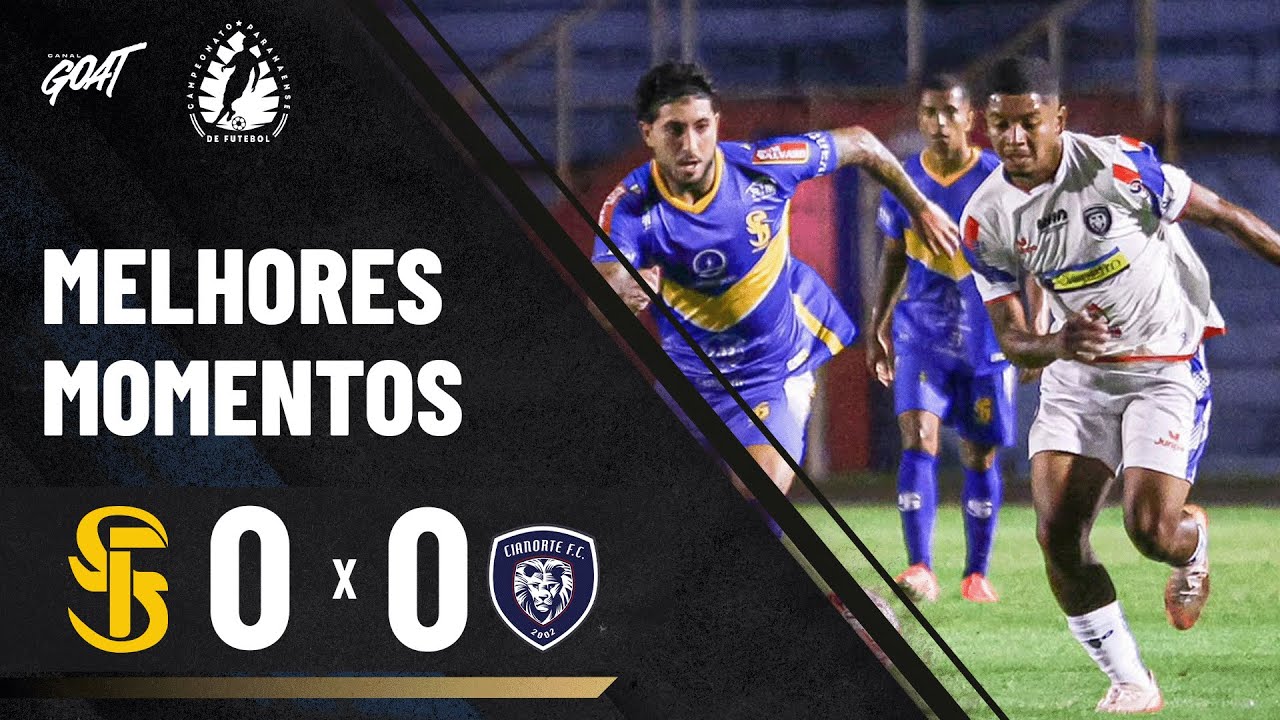 SÃO JOSEENSE E CIANORTE FICAM NO ZERO E EMPATE DISPUTADO FECHA A RODADA DO PARANAENSE