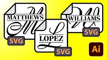 Create Beautiful Split Monogram Letter SVGs In Illustrator For Print On Demand