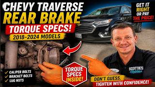 Chevy Traverse Rear Brake Torque Specs (2018–2024) – Tighten It RIGHT or Pay Later! Traverse Brakes