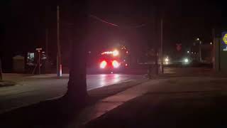 Fairbury engine 244 and rescue 243 and SELCAS 3-m-25 and 24 responding to an early morning MVA