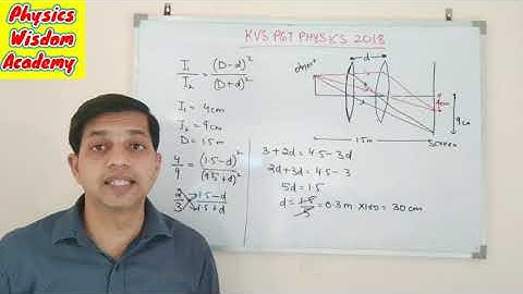An object is placed at a distance of 1.5 m from a fixed screen. when a convex lens...#mohitsir