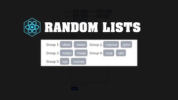 Random Lists - ReactJS, Tailwindcss