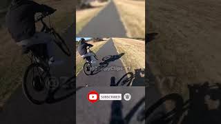 Bro Tried a Surprise Trick… but the ground surprised HIM first 💀🚴‍♂️ #funny #hilariousfails #bike