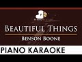 Benson Boone Beautiful Things HIGHER Key Piano Karaoke Instrumental