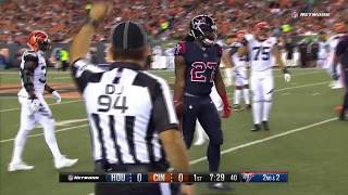 Rookie DOnta Foreman finds the edge for a gain of 9!