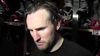 NIKLAS KRONWALL RED WINGS DEFENSEMAN POSTGAME