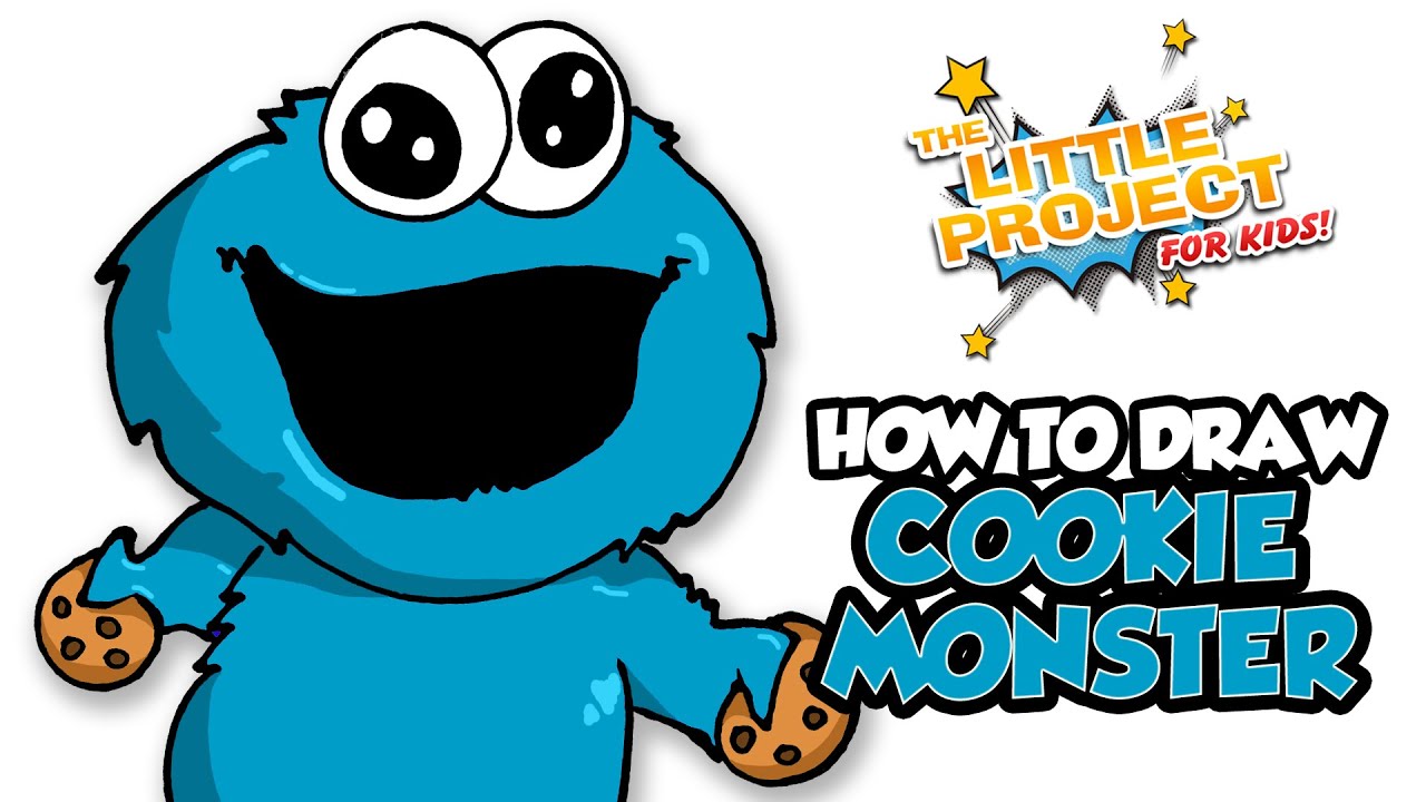 How to Draw Cookie Monster Simple Step by Step | Cookie Monster Easy