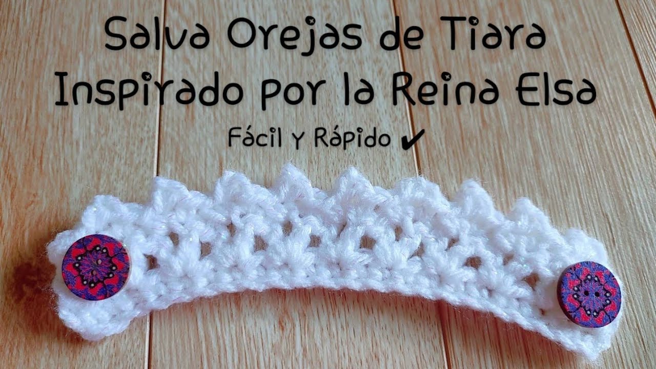 ❄ Tiara Salva Orejas Inspirada por la Reina Elsa de Frozen ❄ Principiante