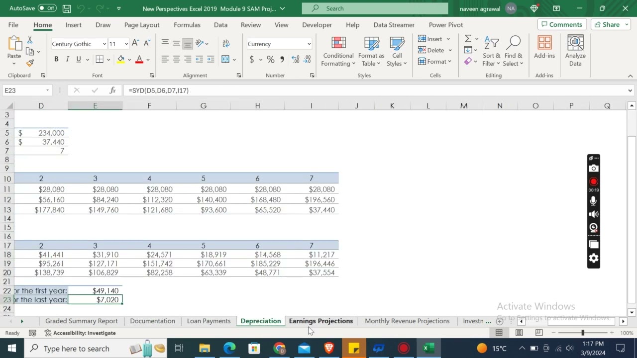 New Perspectives Excel 2019 Module 9 SAM Project 1a newperspectives New Perspectives Excel 2019 Module 9 SAM Project 1a newperspectives