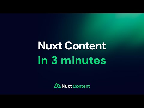 Nuxt Content v2 in 3 minutes