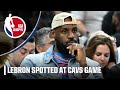LeBron James in the crowd for Celtics-Cavaliers Game 4 👀 | NBA on ESPN