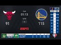 Bulls @ Warriors | NBA on ESPN Live Scoreboard