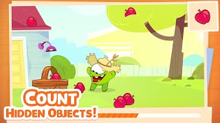 count hidden object om nom stories wormy apple