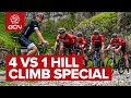 1 Pro Hill Climber Vs. 4 GCN Presenters | KOM Challenge